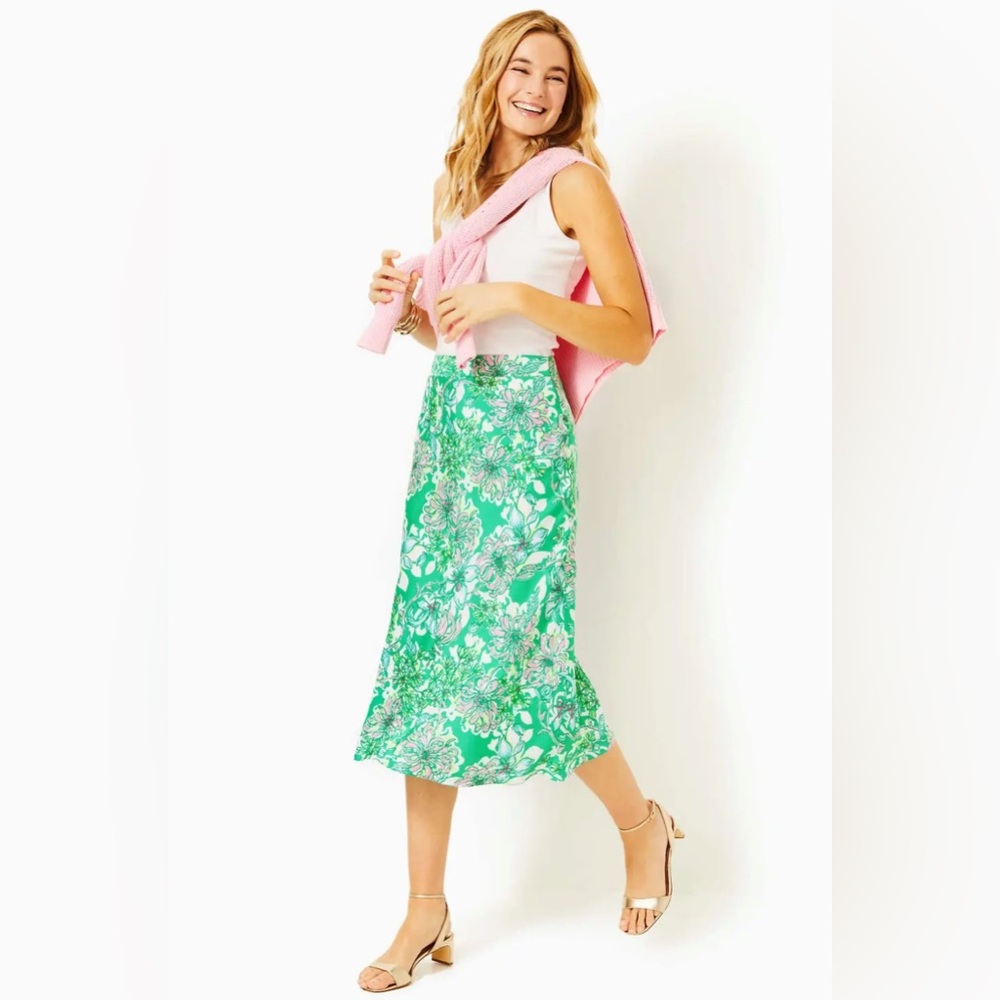 NWT Lilly Pulitzer Rennox Midi Skirt Size 00